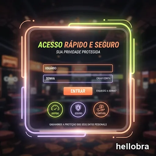 Ilustração de Acesse o Hellobra e crie conta de forma simples e segura
